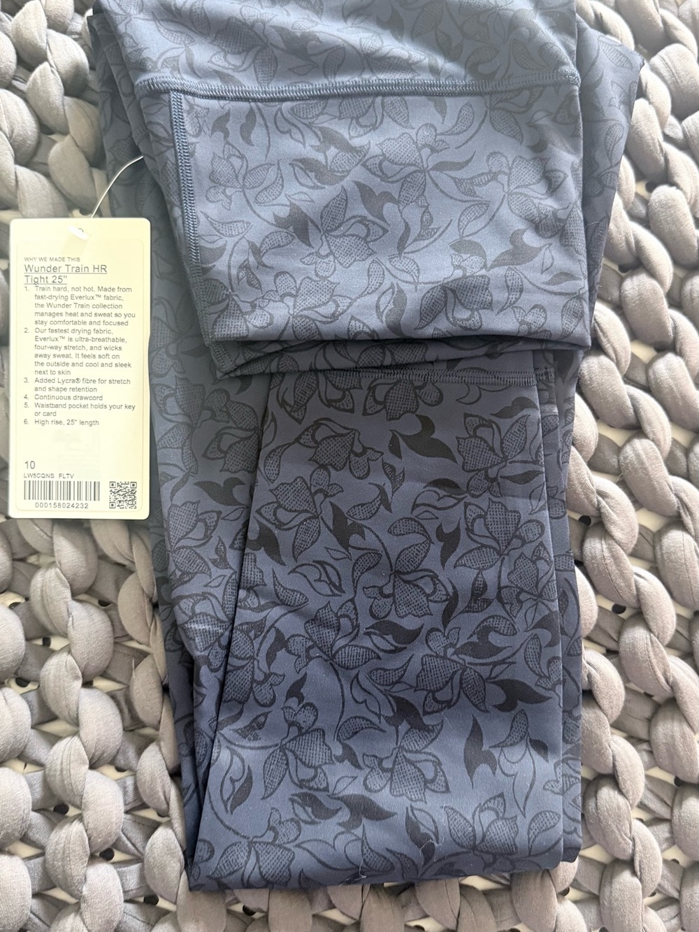 Lululemon Wunder Train HR Tight 25", size 10, NWT, FLTV
